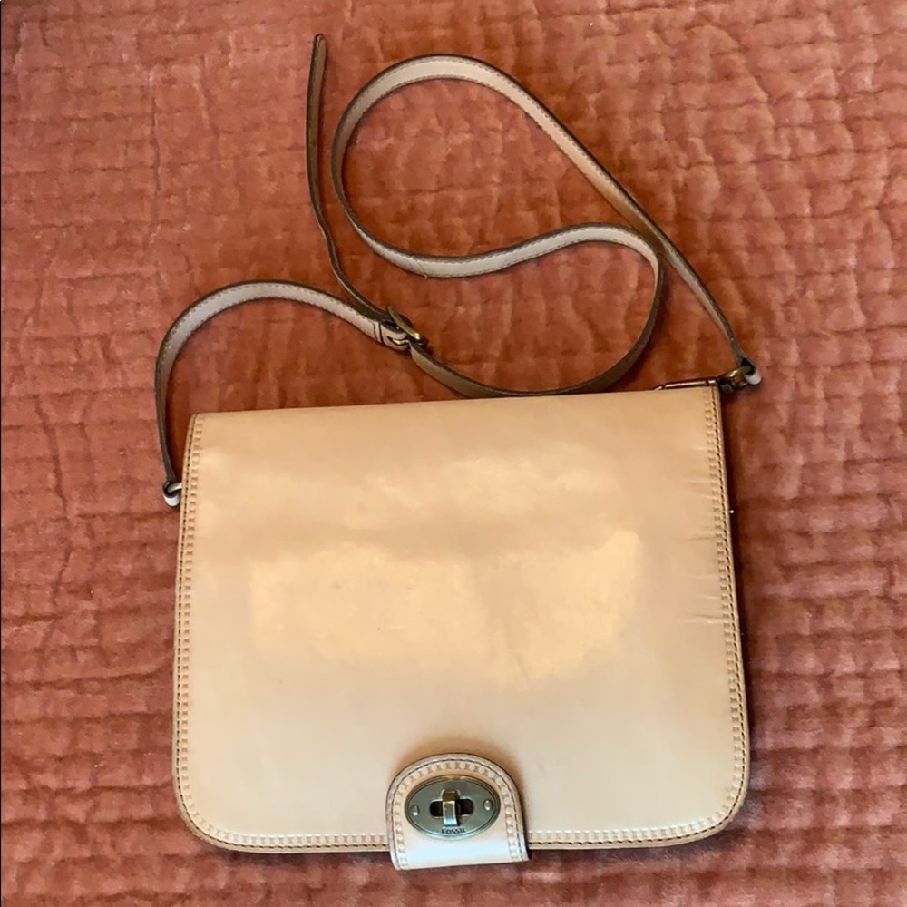 Tan Fossil Crossbody Purse